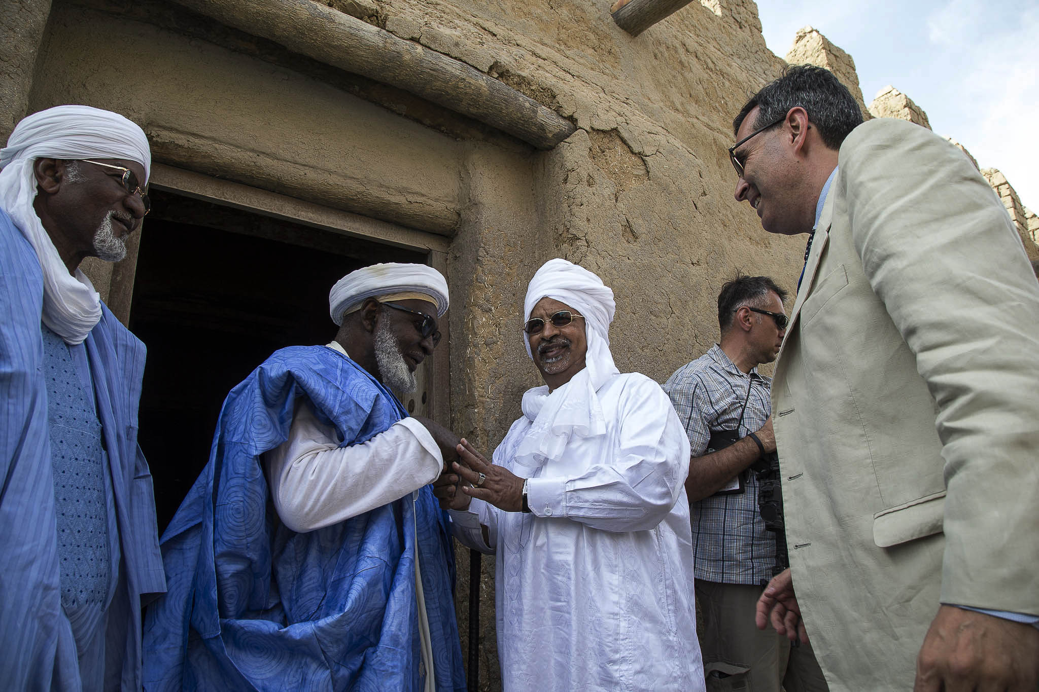Le RSSG Annadif avec le Grand Imam de la Mosquée de Djingarey Ber, M. Abdrahamane Ben Essayouti