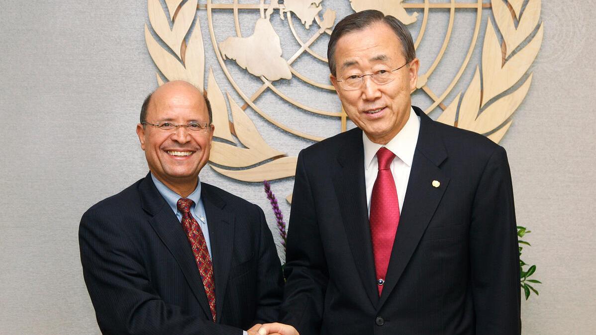 Secretary-General Ban Ki-Moon and Special Representative and Head of MINURCAT