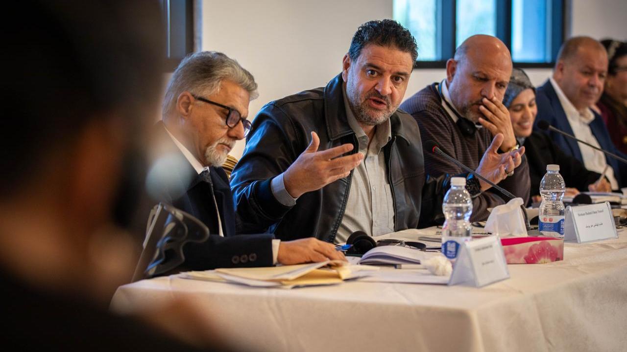 Deliberations among members of the Governance track in the Structured Dialogue