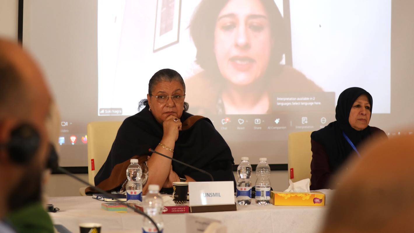 SRSG Tetteh at the meeting of the national reconciliation track 