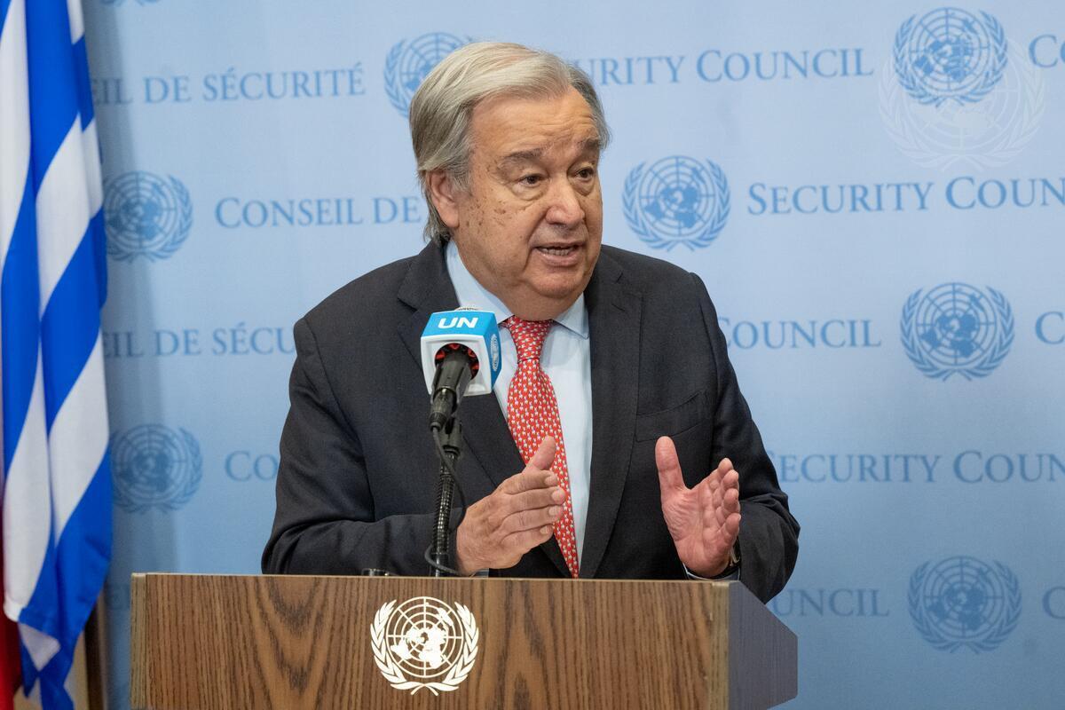 Secretary-General Briefs press on Gaza Secretary-General António Guterres