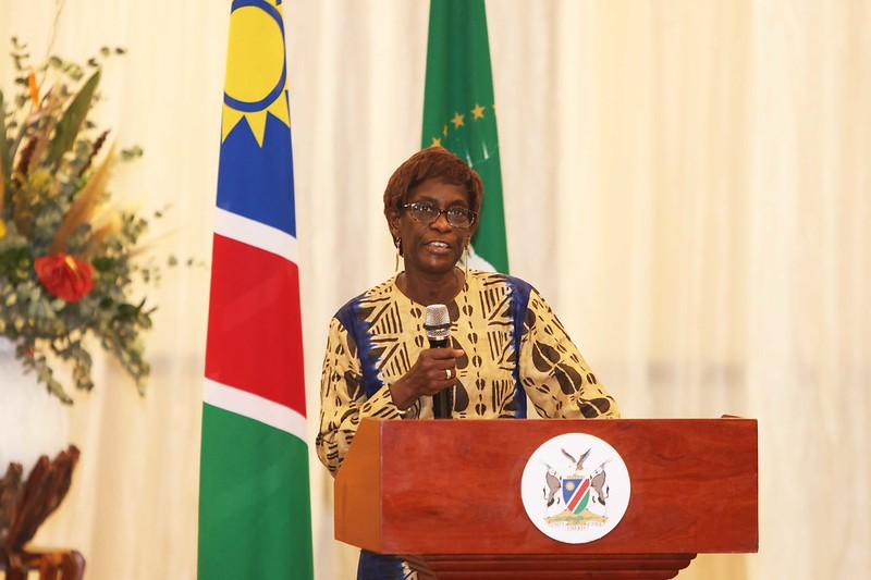 OSESG-GL Director of Political Affairs Unit Fatou Thiam giving her remarks 