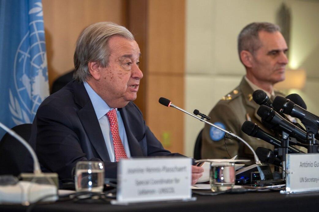 Secretary-General's press conference in Beirut, Lebanon