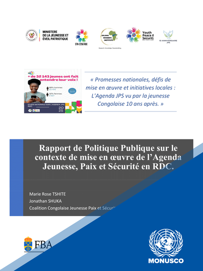 Couverture du rapport
