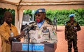 Cérémonie de remise de médailles des Nations unies - Discours du Commandant par interim de la Force MINUSMA, Général de division, Mamadou GAYE