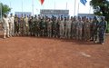 Des officiers et sous-officiers de l’Etat-major des Casques bleus, honorés pour leurs efforts pour la paix