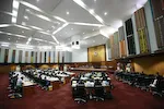 Mr. Ismael Abraão Gaspar Martins, Représentant permanent de l'Angola et Président du mois de mars du Conseil de sécurité
