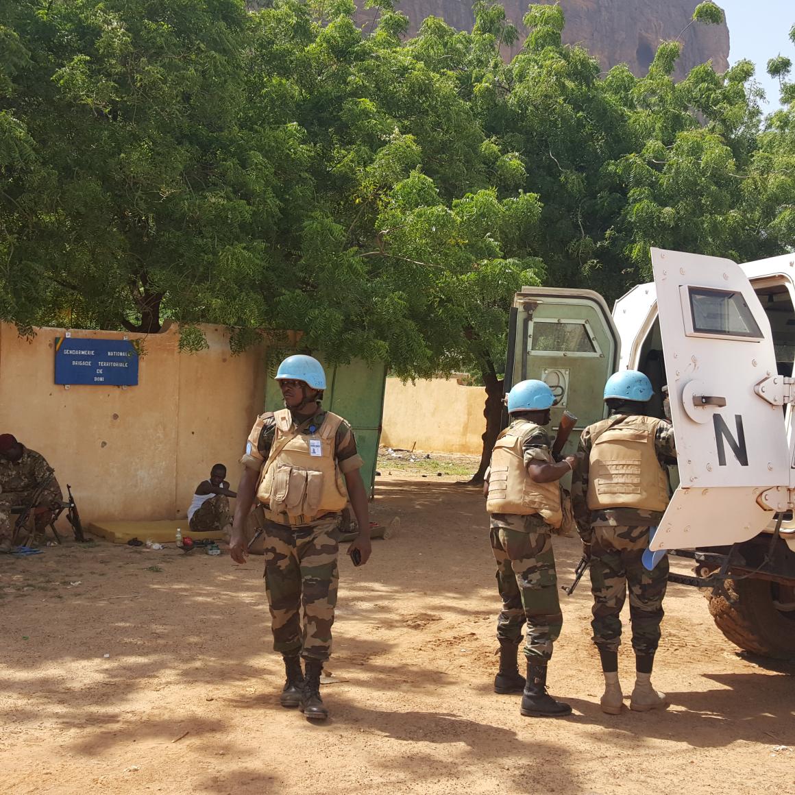 un détachement de Casques Bleus déployé à Boni