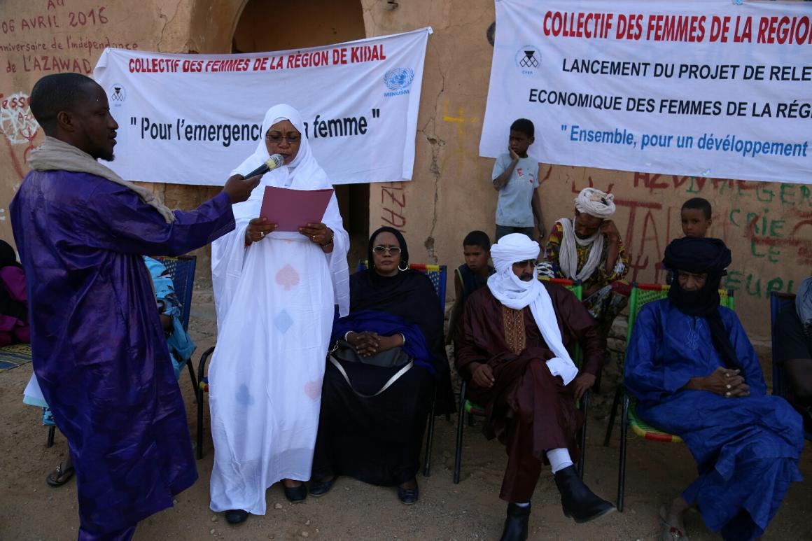 Discours de Mme Taghror Walet Idal Représentante du collectif des femmes de Kidal